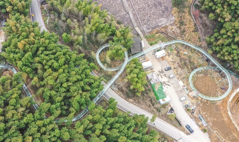 蕭山首條高空玻璃漂流5月建成